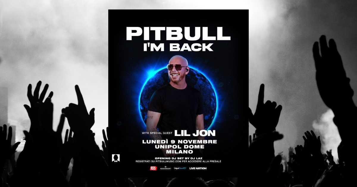 pitbull milano 2026